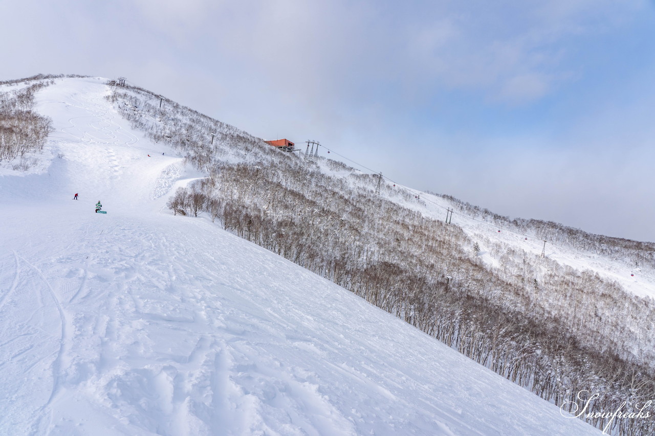 十勝サホロリゾート 快晴の空の下、極上の粉雪クルージングバーンを心ゆくまで味わう１日(*^^*)